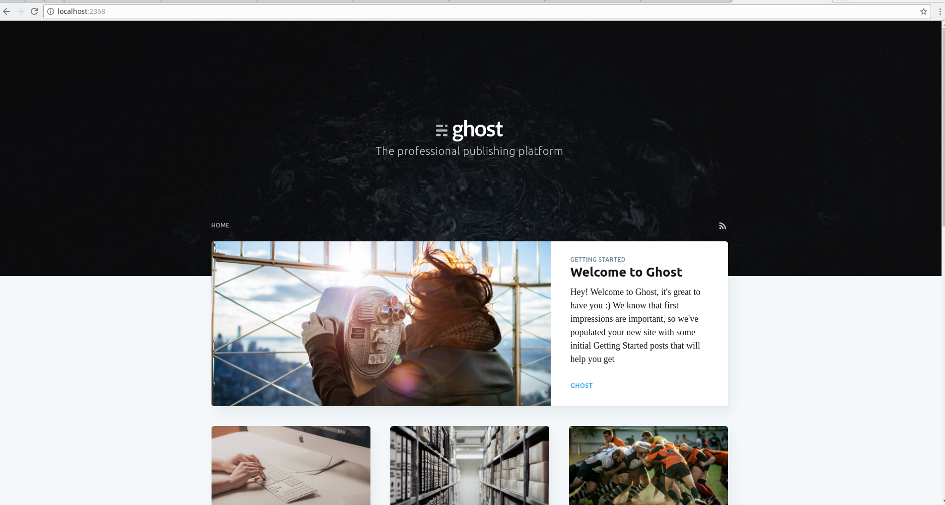 Start blogging in 5 minutes with Ghost and Docker